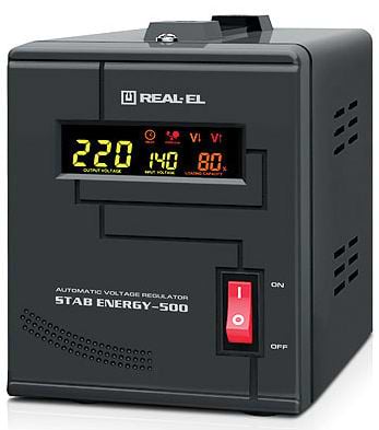 Фото - Стабілізатор напруги REAL-EL STAB ENERGY-500
