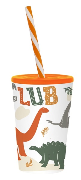 Склянка з трубочкою Herevin Dino Club 0.34 л (161914-066P)