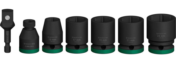 Набор торцевых головок Bosch Professional Standart 7 шт. 1/2" с адаптером (2.608.003.032)