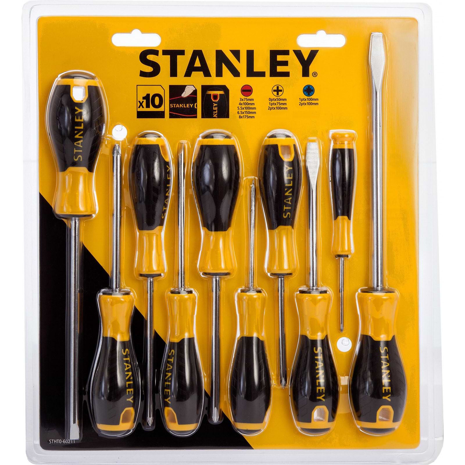 Набір викруток Stanley Essential 10 шт. (STHT0-60211)