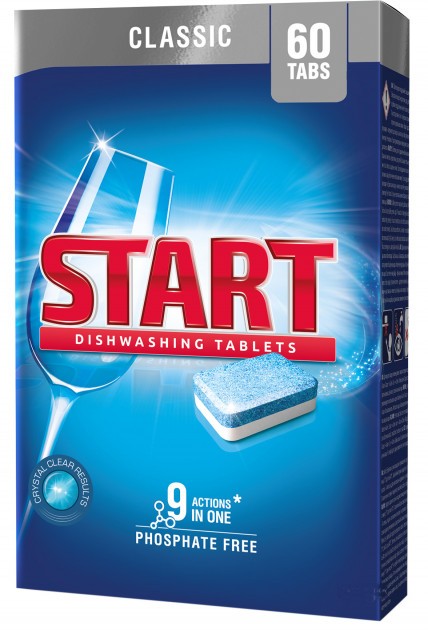 Таблетка для посудомийної машини Start CLASSIC 60 шт - Фото 1