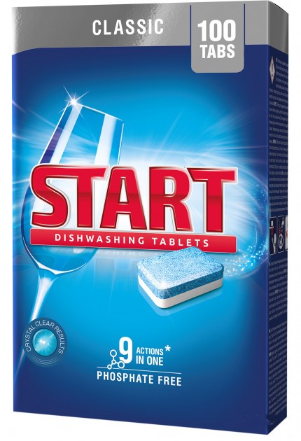 Таблетка для посудомийної машини Start CLASSIC 100 шт - Фото 1