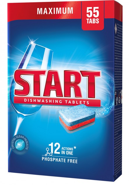 Таблетка для посудомоечной машины Start MAXIMUM 55 шт - Фото 1