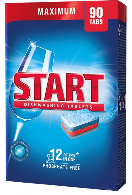 Таблетка для посудомийної машини Start MAXIMUM 90 шт - Фото 1