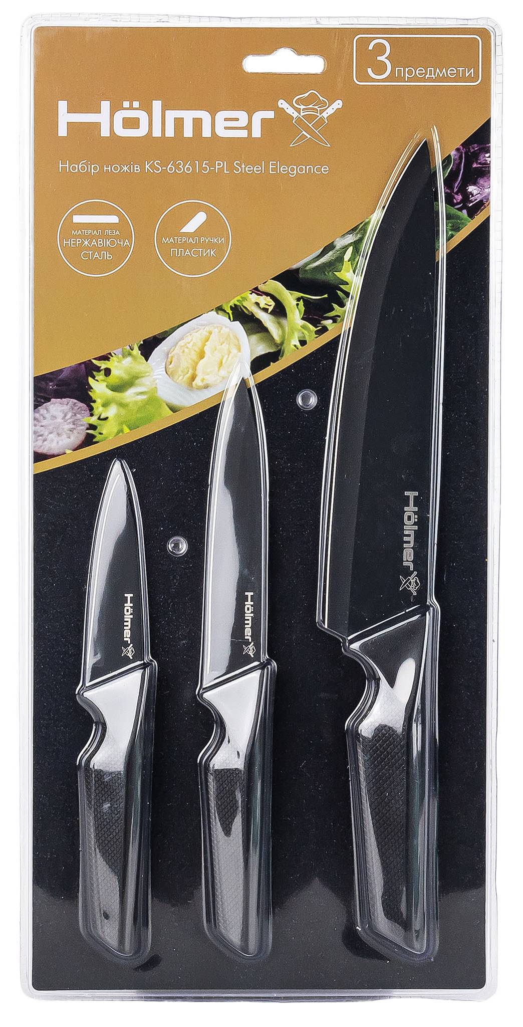 Набір ножів Holmer KS-63615-PL Steel Elegance - Фото 1