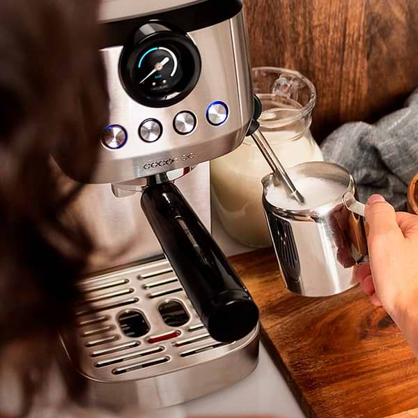 Фото - Кавоварка ріжкова Cecotec Power Espresso 20 Steel Pro (CCTC-01984)