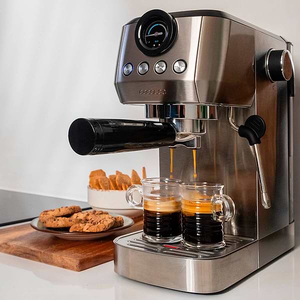 Фото - Кавоварка ріжкова Cecotec Power Espresso 20 Steel Pro (CCTC-01984)