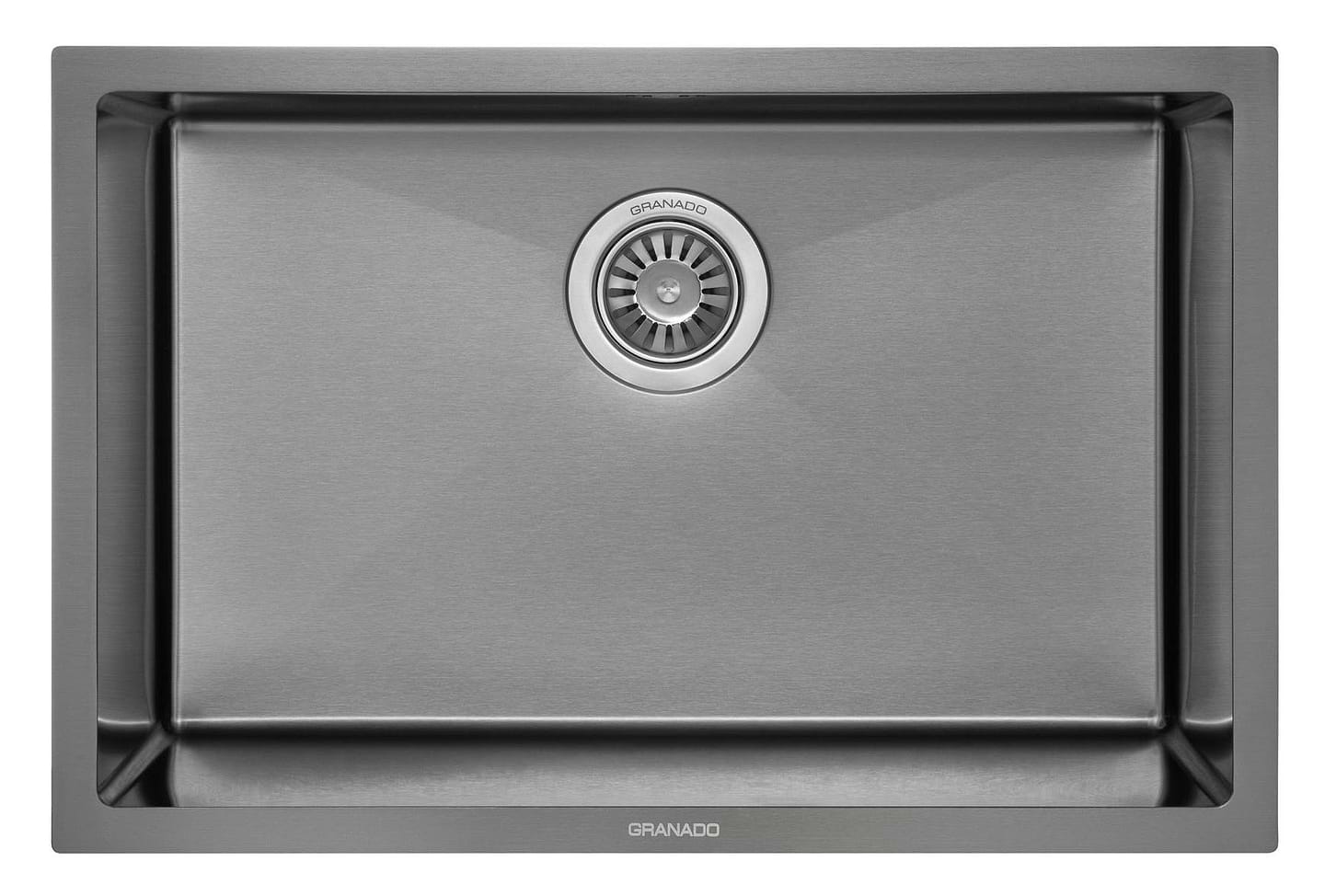 Мийка кухонна GRANADO Under top L STEEL S201 black - Фото 1