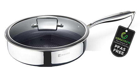 Сотейник Bergner Steelblue 28 см (BG-33224-BL) - Фото 1