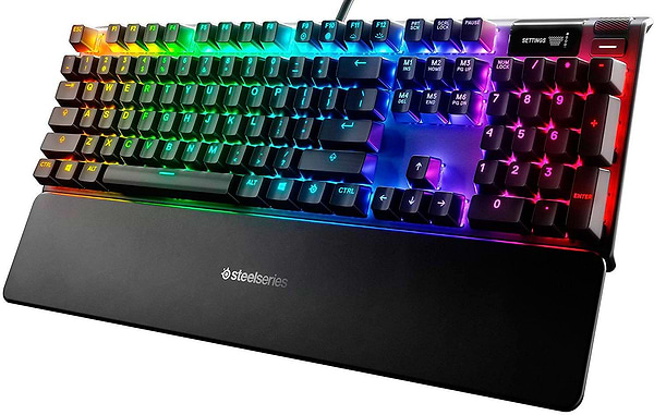 Фото - Клавіатура дротова ігрова SteelSeries Apex 7 Red Switches (64636)