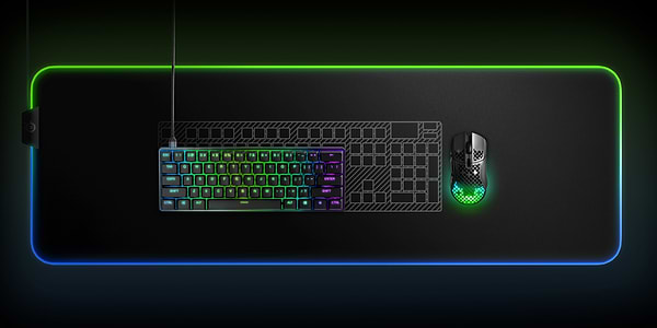 Фото - Клавіатура дротова ігрова SteelSeries APEX 9 mini (64837)