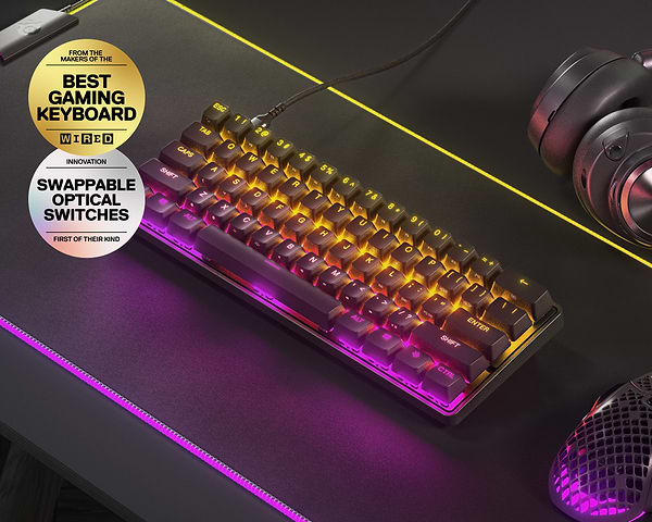 Фото - Клавіатура дротова ігрова SteelSeries APEX 9 mini (64837)