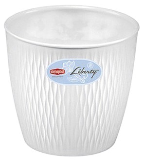 Вазон Stefanplast LIBERTY білий 16 см 16х15 см (87160)