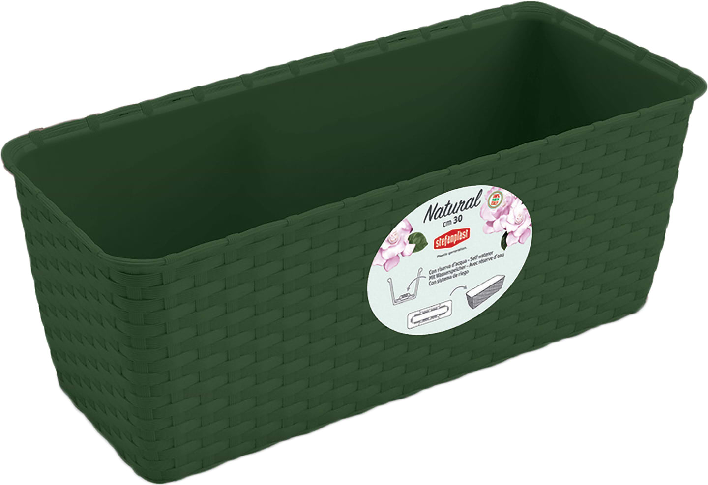 Вазон Stefanplast NATURAL 30х13х11 см 73654