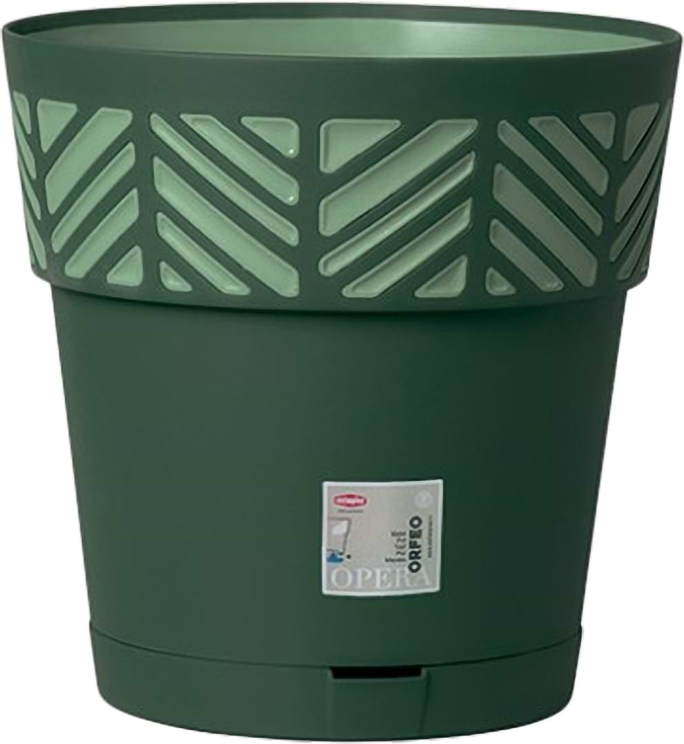 Вазон Stefanplast OPERA Orfeo 20x19 см темнозелений/св.зелений 94502