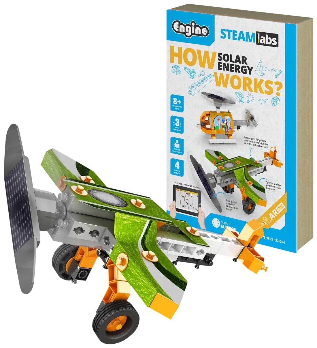 Пластиковий конструктор Engino Stem Як працює сонячна енергія (STL20-EN)