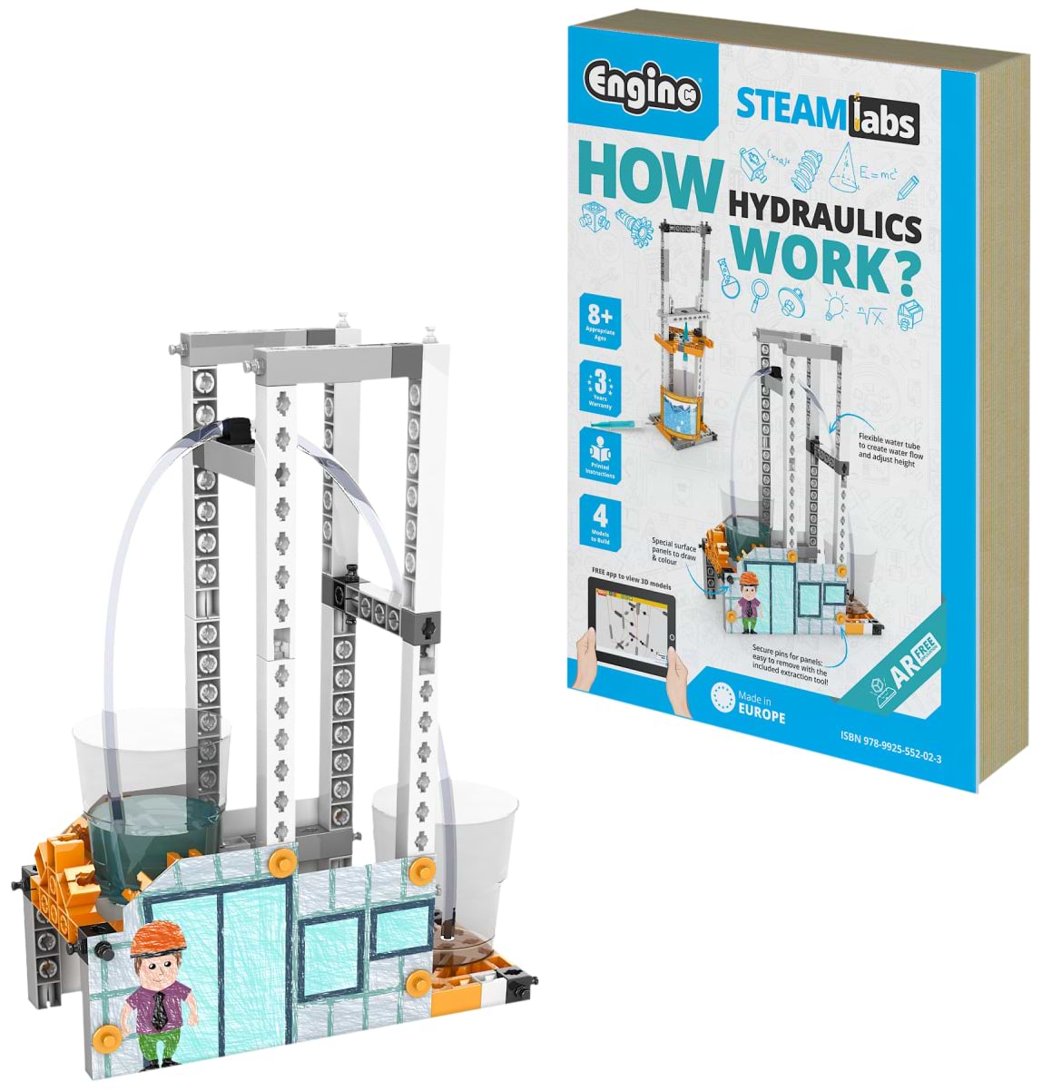 Пластиковий конструктор Engino Stem Як працює гідравліка? (STL24)