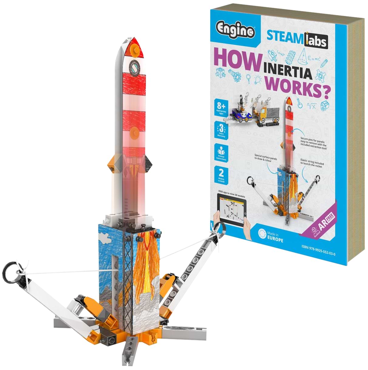 Пластиковий конструктор Engino Stem Як працює інерція (STL26)