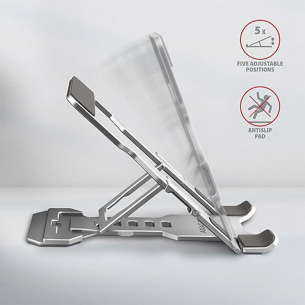 Фото - Тримач для планшета AXAGON STND-M phone/tablet stand (for 4“ – 10.5“) Silver (STND-M)