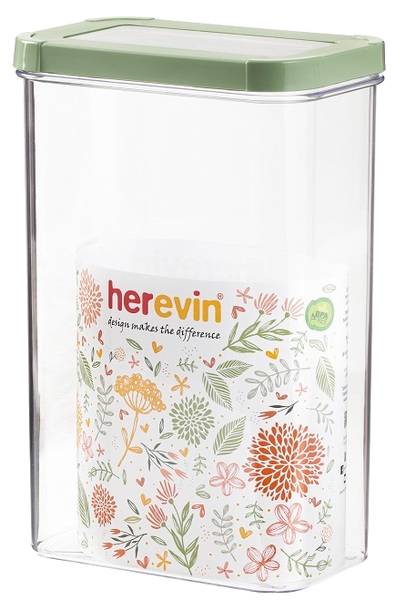 Ємність для сипучих Herevin Storage Canister-Green-Peach 2.5 л (161208-100) - Фото 1