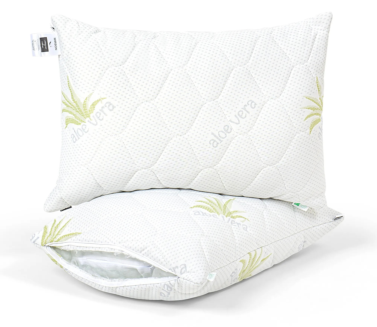 Подушка стандартна MirSon №802 Dorotea EcoSilk Hand made 40х60 см (2200003196948)