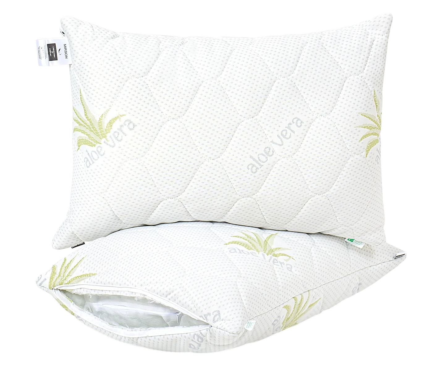 Подушка стандартна MirSon №806 Alberto EcoSilk Hand made 40х60 см (2200003197068)