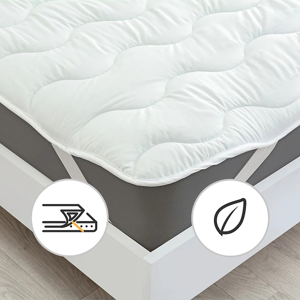 Фото - Наматрацник MirSon Eco Light №1715 Wool White 150x200 см (2200002888905)