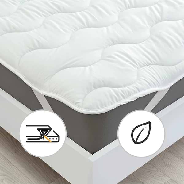 Фото - Наматрасник MirSon Eco Light №1712 EcoSilk White 150x200 см (2200002888301)