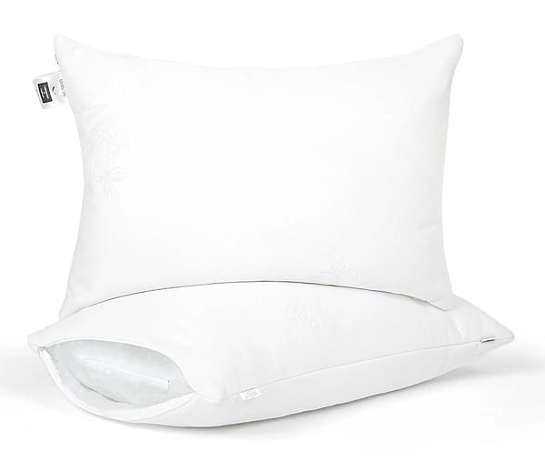 Фото - Подушка стандартная MirSon №804 Julia EcoSilk Hand made 50х70 см (2200003037210)