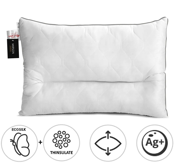 Фото - Подушка стандартная MirSon Deluxe Eco Silver 181 50x70 см (2200000398529)