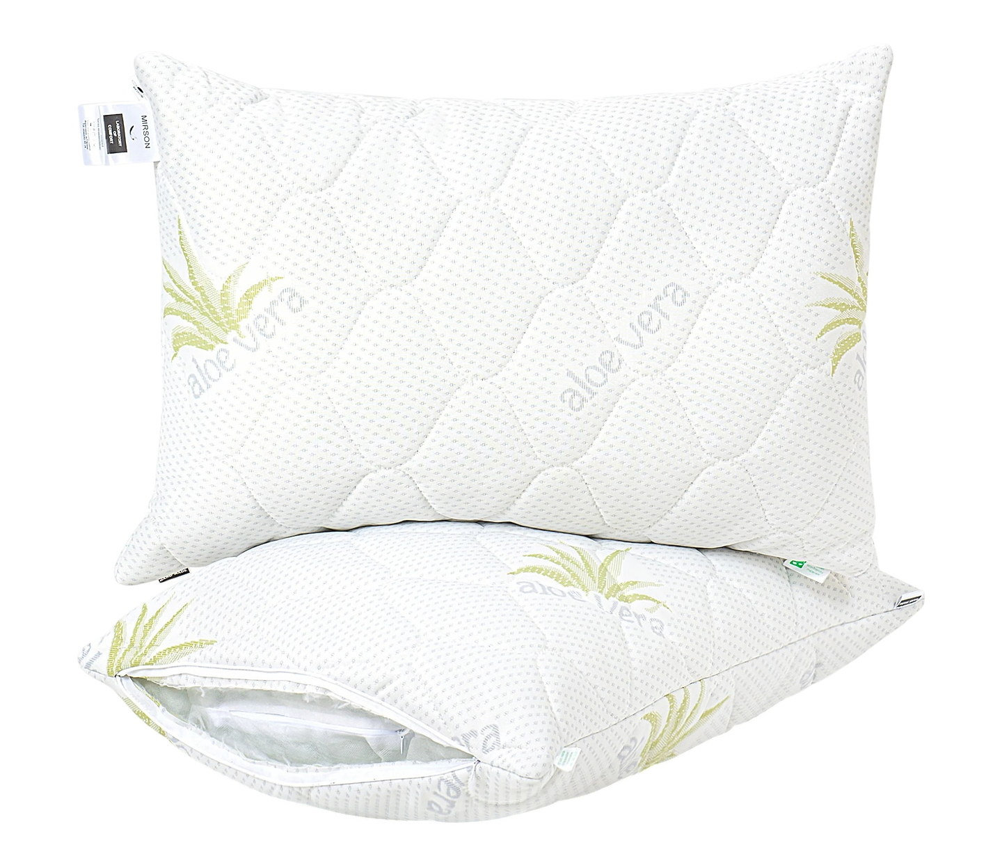 Подушка стандартна MirSon бамбукова №842 Alberto BamBoo Hand made М'яка 40х60 см (2200003198386)