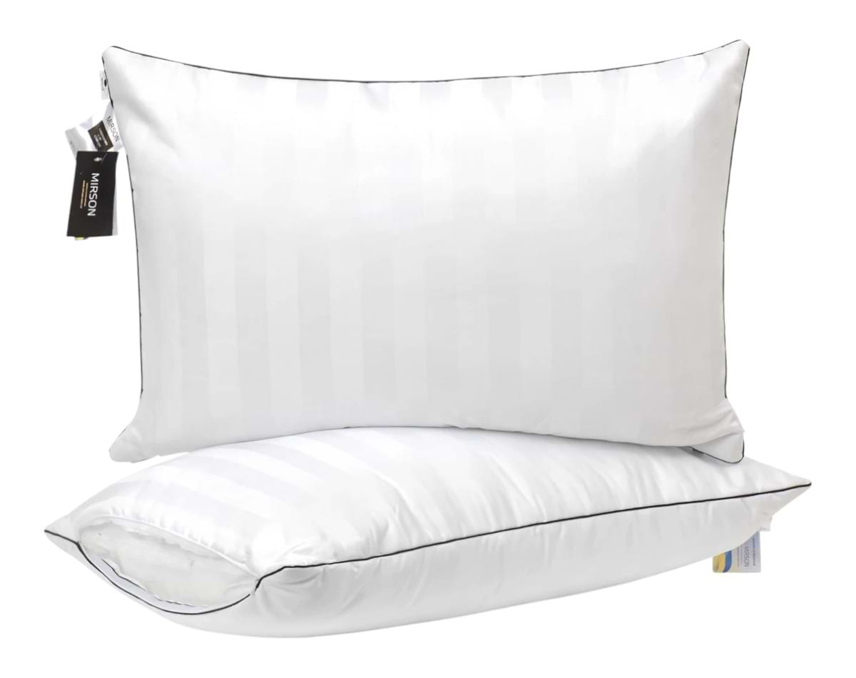 Подушка стандартна MirSon бамбукова Hand Made Royal Pearl 932 висока 60x60 см (2200000557360)