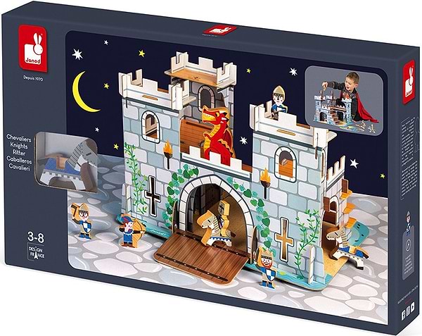 Фото - Набор игровых фигурок Janod Укрепленный Дворец 3D (J08582