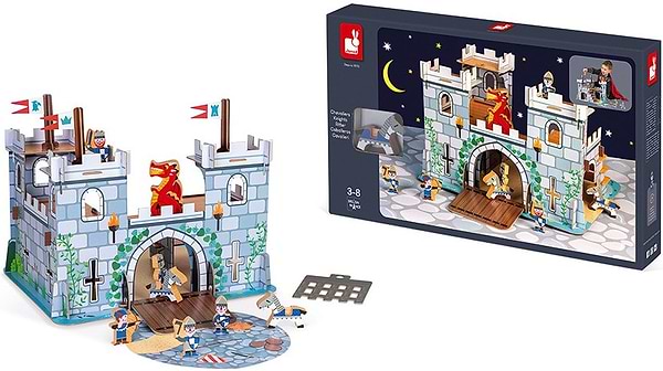 Фото - Набор игровых фигурок Janod Укрепленный Дворец 3D (J08582