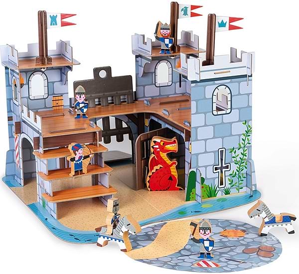 Фото - Набор игровых фигурок Janod Укрепленный Дворец 3D (J08582