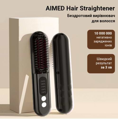 Фото - Выпрямитель волос AIMED Wireless Hair Straightener (AI-HStraight_Wireless_bk)