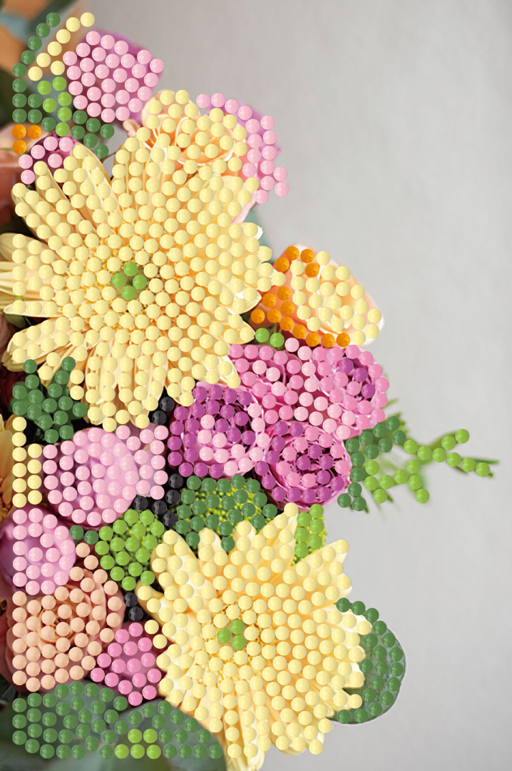 Алмазний живопис Strateg Весняний букет 10х15 (YJB1015-03)