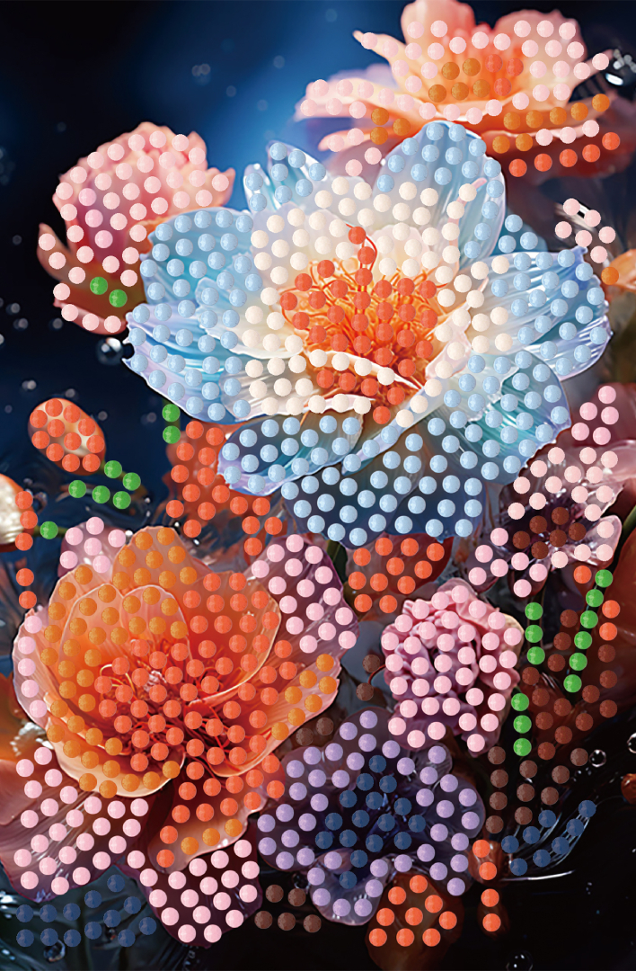 Алмазний живопис Strateg Світло квітів 10х15 (YJB1015-05)