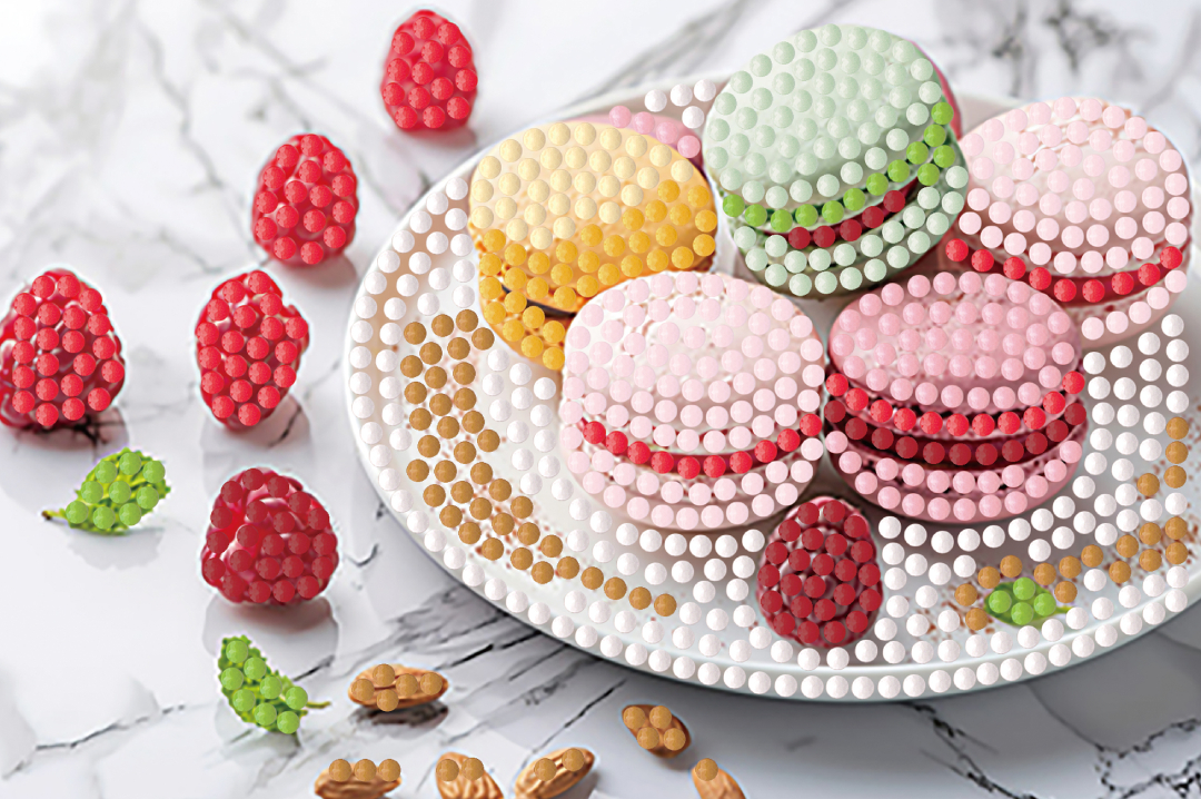 Алмазний живопис Strateg Півонії та яблука 40х50 (FZ4050-03)