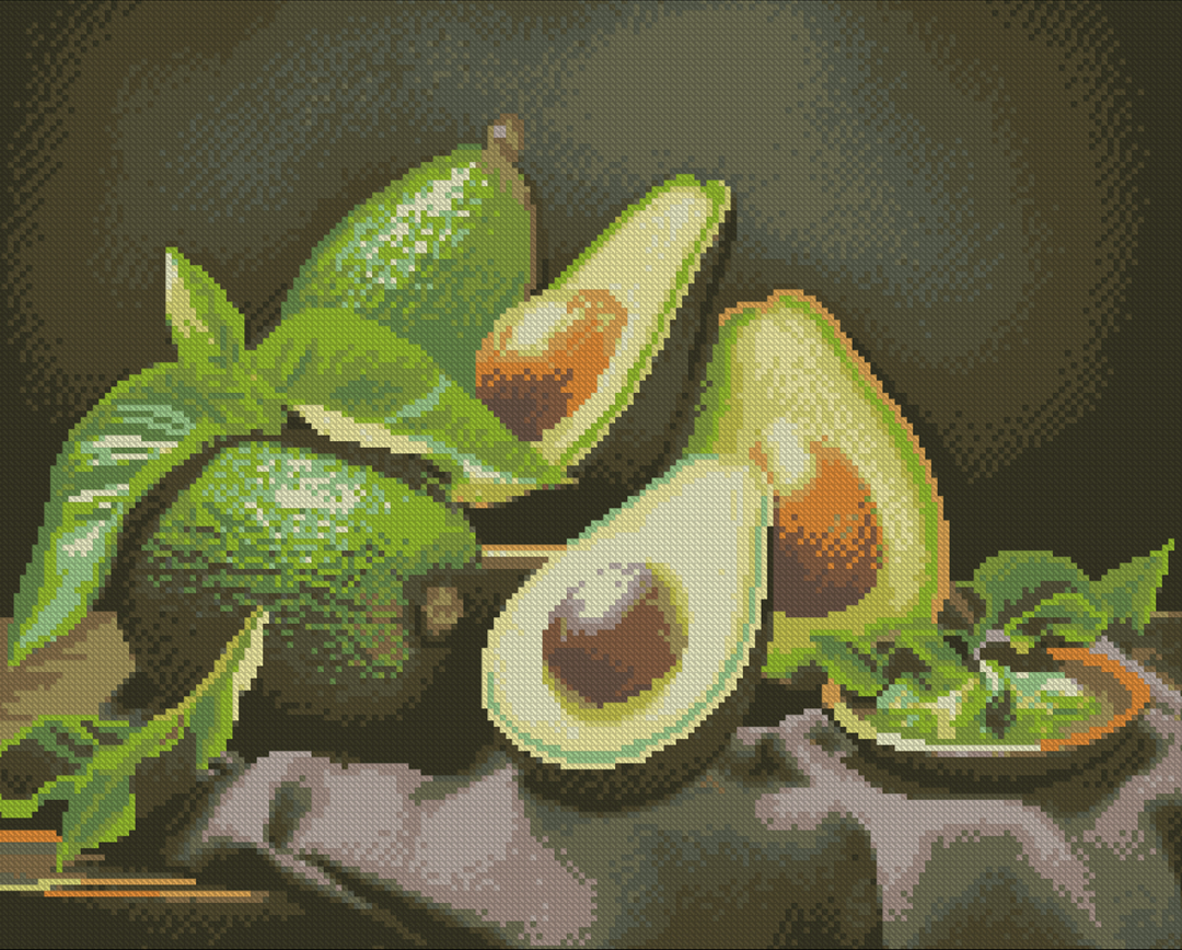 Алмазний живопис Strateg Стиглі авокадо 40х50 (FZ4050-01)