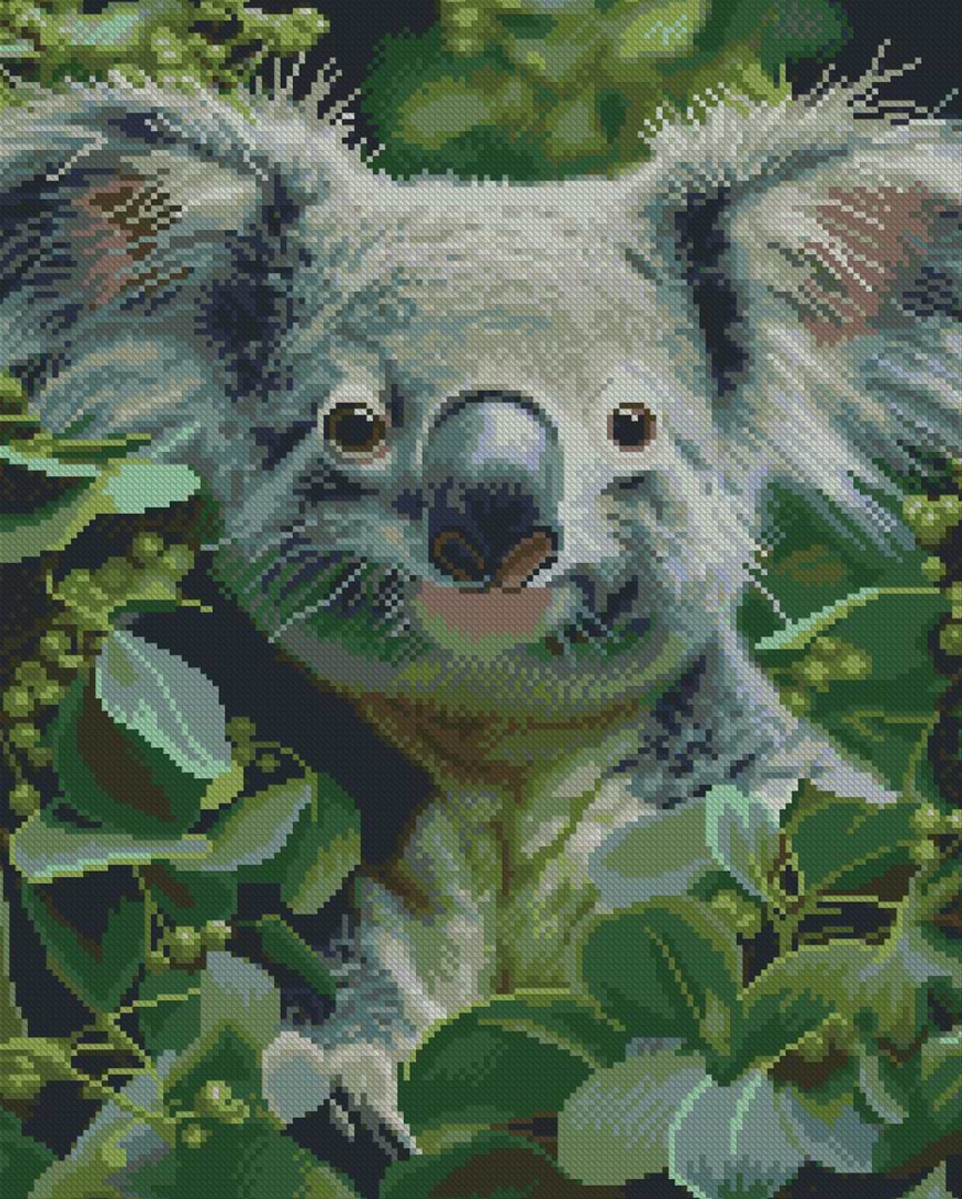 Фото - Алмазная живопись Strateg Счастливая коала 40х50 (FZ4050-10)