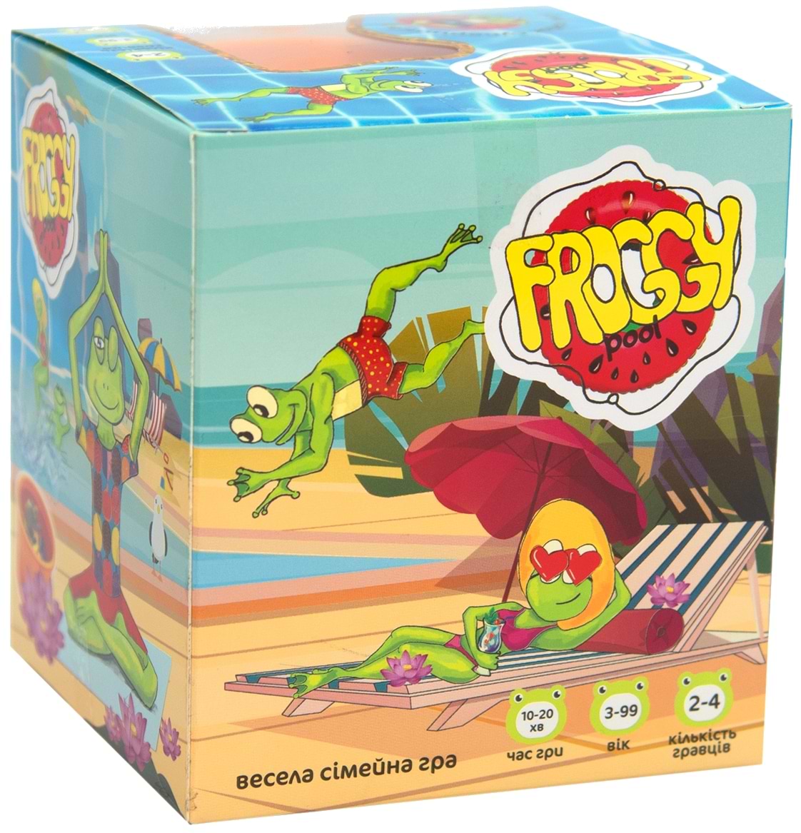 Настільна гра розважальна (3-4 роки) Strateg Froggy Pool (30352) - Фото 1