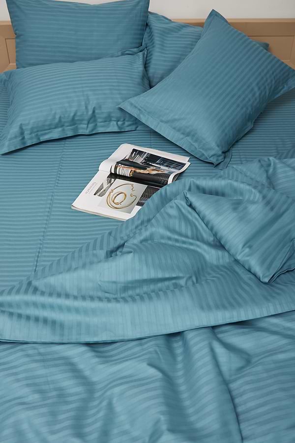 Фото - Комплект постельного белья Moon&Star King Size 220x240 Stripe Green Satin Stripe (MS-820000560)