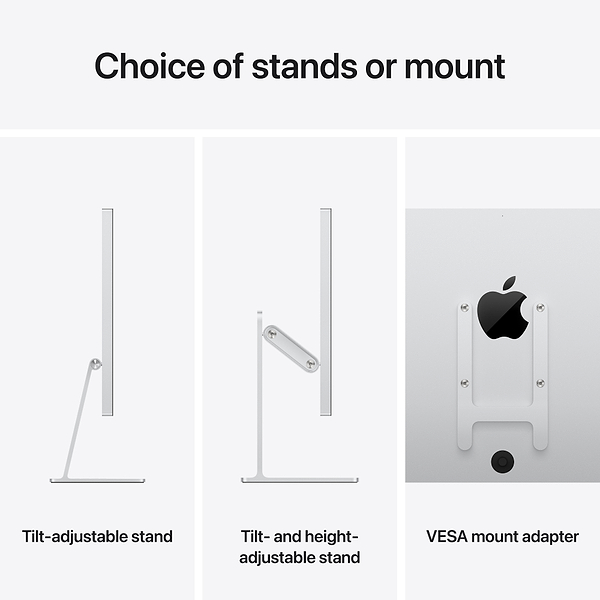 Фото - Монитор Apple Studio Display 27" 5K (MFEW4) Standard Glass - Tilt- and Height-Adjustable Stand