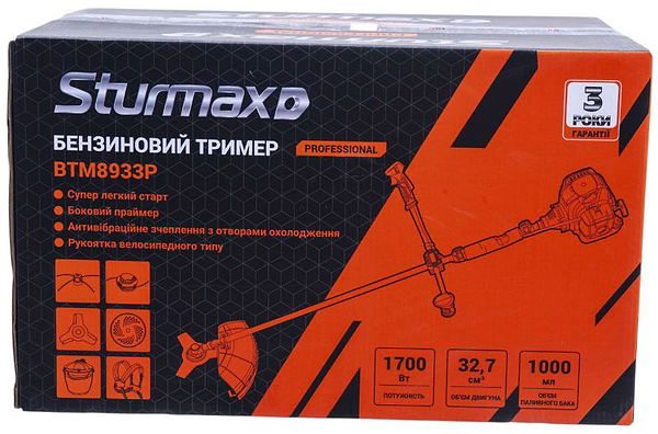 Фото - Мотокоса бензиновая Sturmax BTM8933P