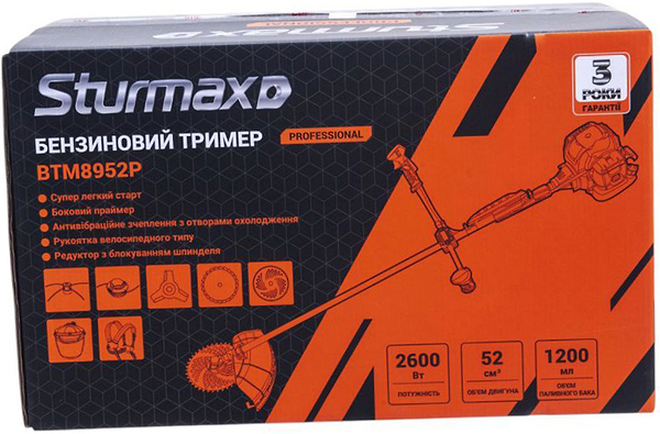 Фото - Мотокоса бензиновая Sturmax BTM8952P
