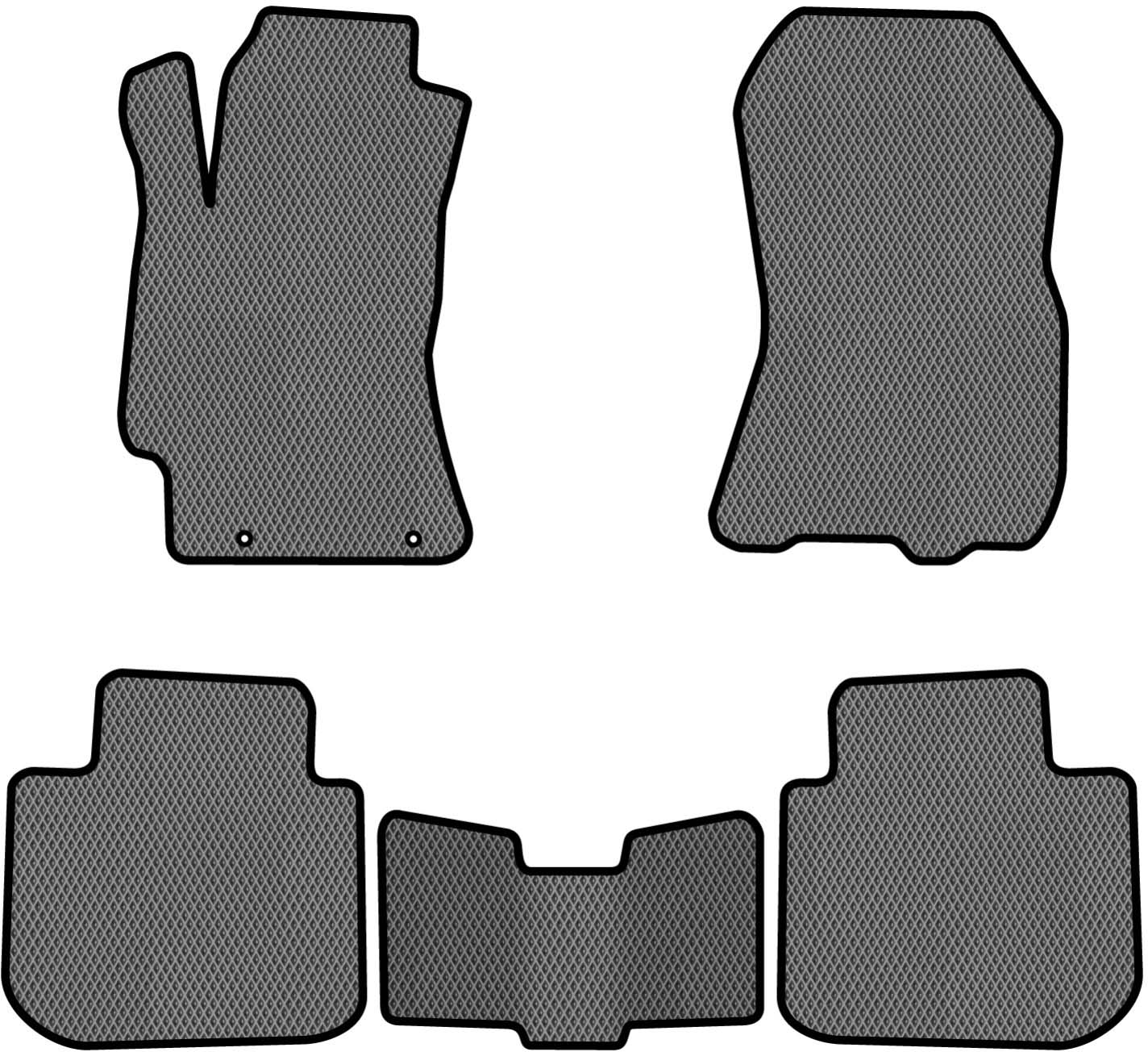 EVA коврики в салон авто EVAtech для Outback (BM) Subaru 2009-2014 4 поколение Combi USA SU12565C5LA2RGB