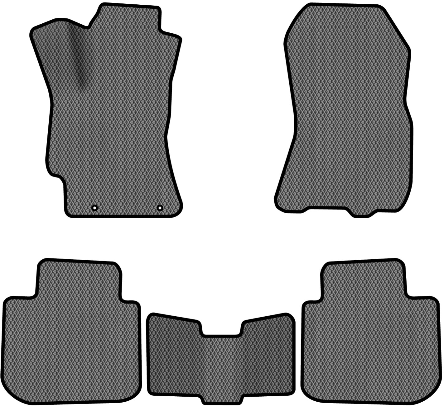 EVA коврики в салон авто EVAtech для Outback (BM) Subaru 2009-2014 4 поколение Combi USA SU12565CD5LA2RGB