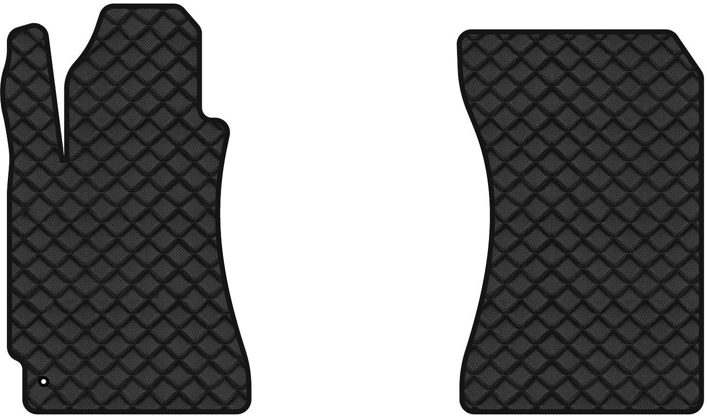 Коврики из экокожи в салон авто передние EVAtech ECO для Forester (SG) Subaru 2002-2008 2 поколение SUV EU SU3223A2LA1BBLB