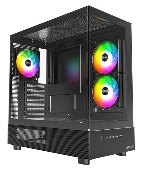 Корпус Montech ATX W/O PSU BLACK XR (B) - Фото 1